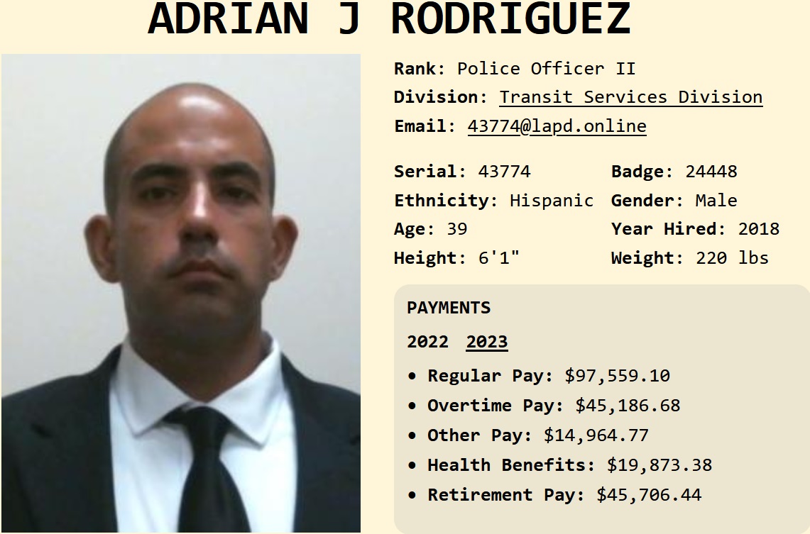 PO II Adrian Rodriguez #43774
